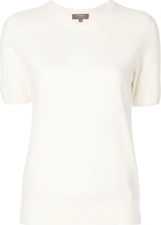 cashmere round neck T-shirt