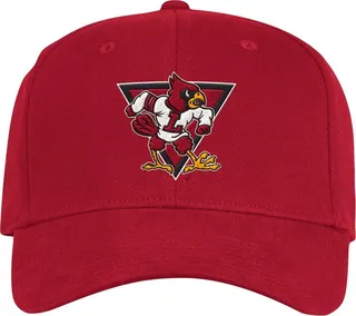 Men's adidas Red Louisville Cardinals Vault Slouch Flex Hat