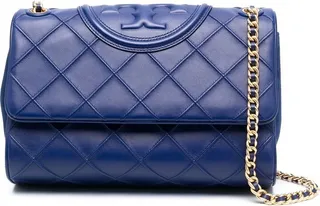 Logo-Embossed Quilted Shoulder Bag