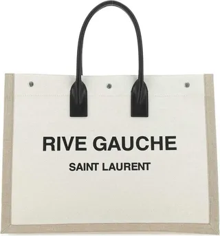Saint Laurent Logo Printed Tote Bag