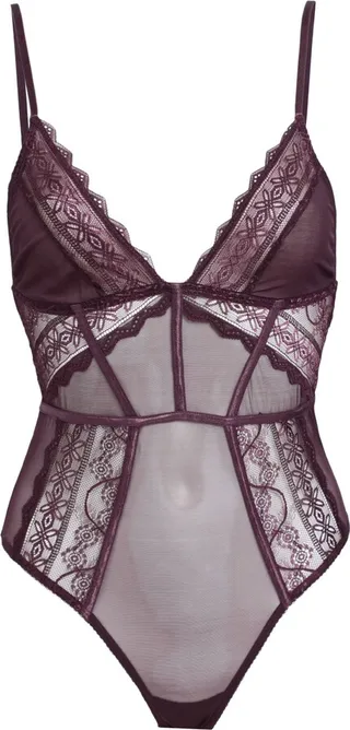 Lingerie Bodysuit Burgundy