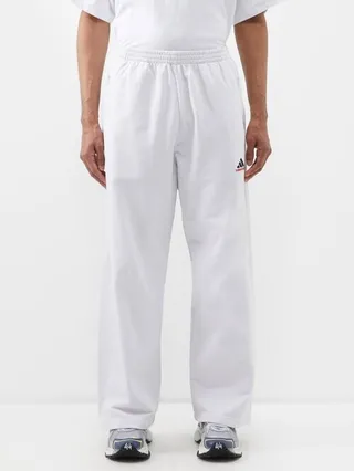 X Adidas Cotton-jersey Track Pants