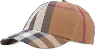Vintage Check cotton baseball cap