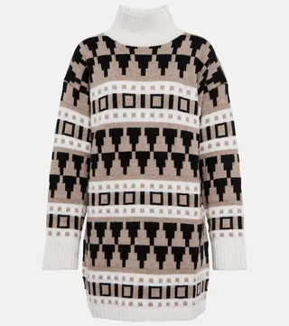 Navarra wool and cashmere minidress