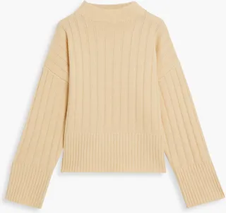 Gianna ribbed wool and cashmere-blend sweater