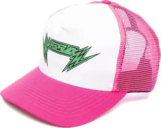Sparks logo-print trucker cap