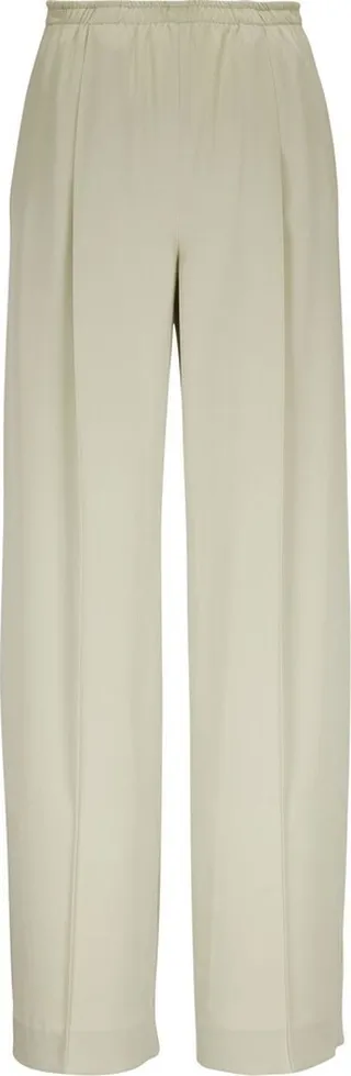 Straight-Leg Pleated Trousers