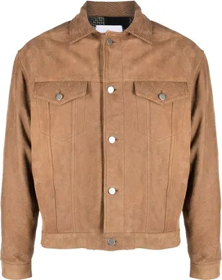 Front Button-Fastening Bomber Jacket