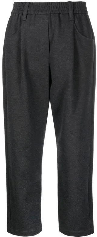 Mid-Rise Straight Leg Trousers