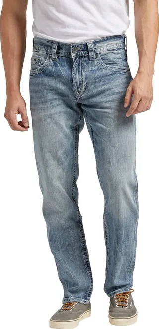 Silver Jeans Co. Men's Eddie Relaxed Fit Tapered Jeans