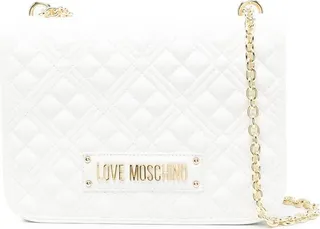 Quilted Logo-Plaque Shoulder Bag