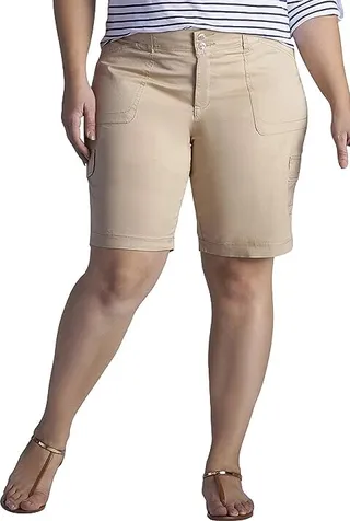 Lee Waist Cargo (Plus) (Cafe) Women's Shorts