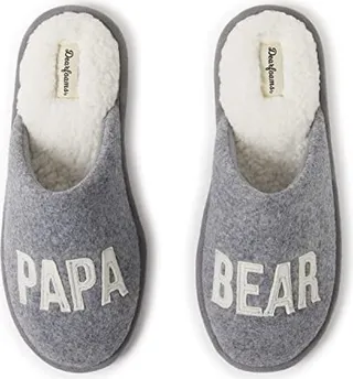 Dearfoams mens Matching Family Collection Papa Bear Slipper