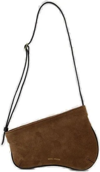 Manu Atelier Curve Edge Zipped Shoulder Bag