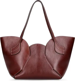 Small Sepal leather shoulder bag