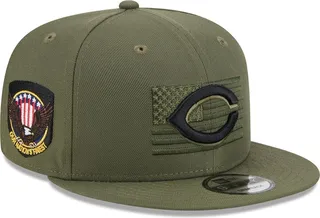 Men's New Era Green Cincinnati Reds 2023 Armed Forces Day 9FIFTY Snapback Adjustable Hat