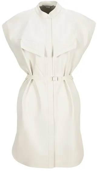Stella McCartney Lexie Belted Mini Shirt Dress