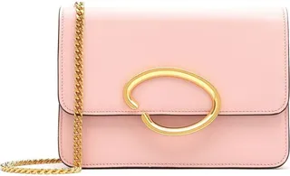Logo-Plaque Leather Crossbody Bag