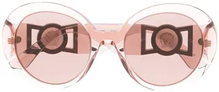 Medusa-plaque detail sunglasses