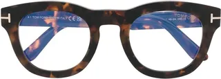 Logo-Arm Tortoiseshell Glasses