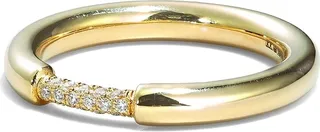 18kt Yellow Gold Diamond-Embellished Ring