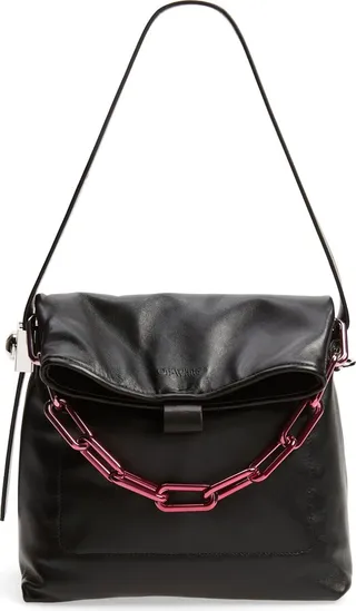 Medium Booster Leather Shoulder Bag