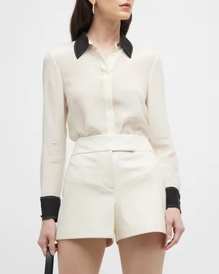 Willa Pick-Stitch Placket Top