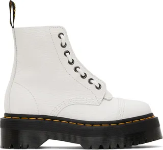 Dr. Martens White Sinclair Ankle Boots