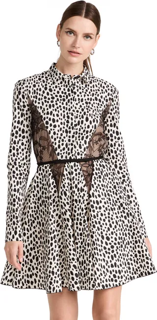 Giambattista Valli Lace Poplin Dress