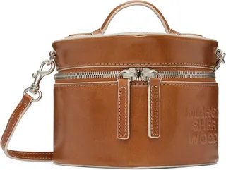 Marge Sherwood Brown Medium Heart Pouch