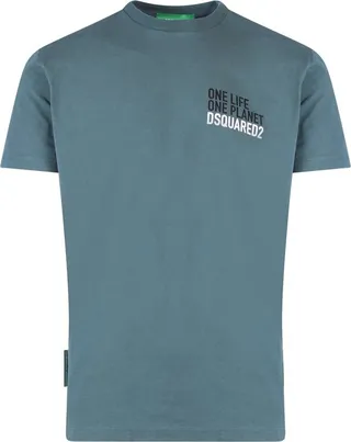 Dsquared2 Logo Printed Crewneck Jersey T-Shirt