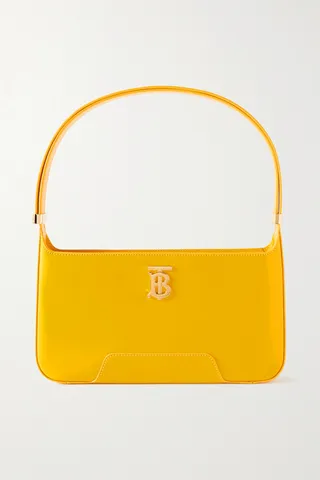 Burberry - Medium Leather Shoulder Bag - Yellow