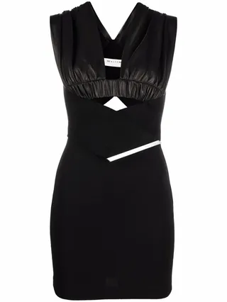 Panelled Fitted Mini Dress