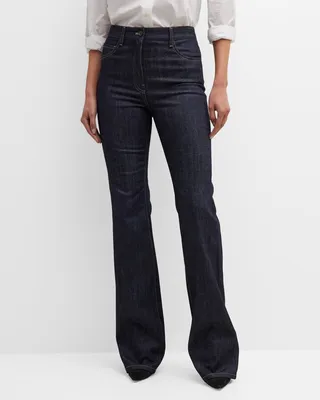 Corette Bootcut-Leg Denim Jeans