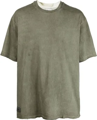 logo-print washed T-shirt