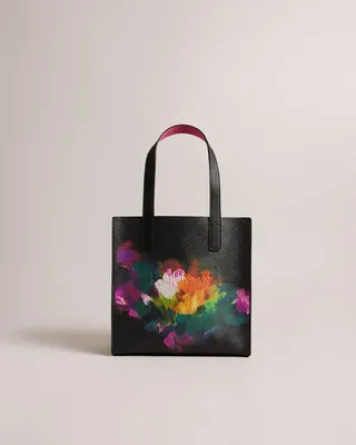 Art Print Small Icon Bag in Black