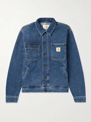 Saledo Logo-Appliquéd Organic Denim Jacket