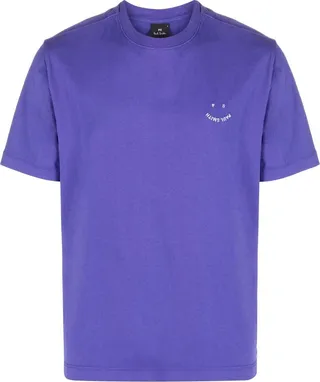 Happy logo-embroidered T-shirt