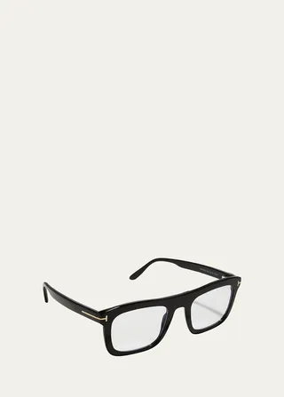Men's Rectangle Acetate Sunglasses