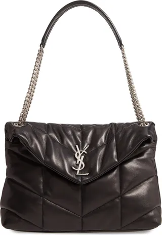 Medium Lou Leather Puffer Bag