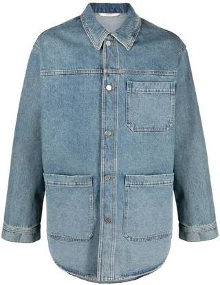 Logo-Print Denim-Jacket