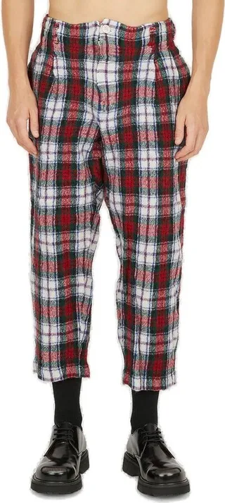 Comme des Garçons Shirt Tarten Cropped Pants