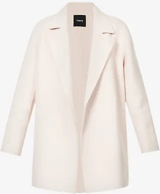 Womens Cherub Clairene Notched-lapel Wool and Cashmere-blend Coat