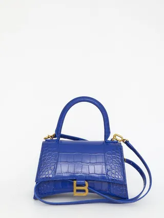 Balenciaga Hourglass Embossed Small Handbag