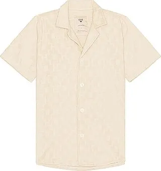 OAS Beige Machu Cuba Terry Shirt in Beige