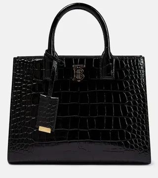 Frances Mini croc-effect leather tote bag