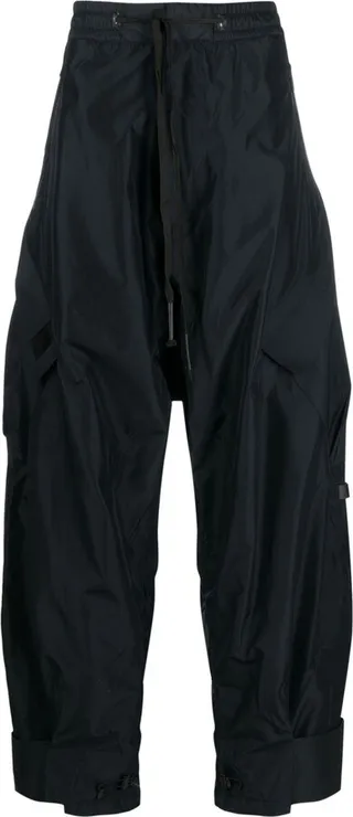 White 3L Cargo Wide-Leg Trousers