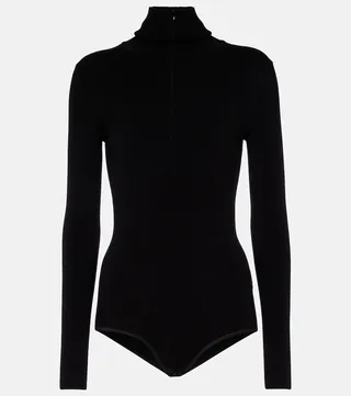 Wool-blend bodysuit
