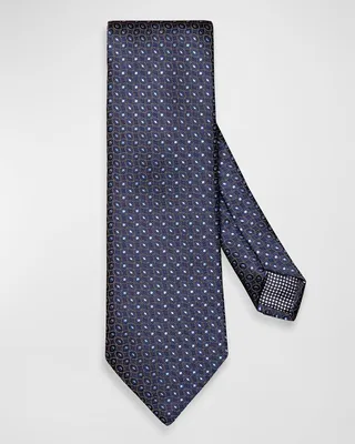 Men's Geometric Jacquard Silk Tie