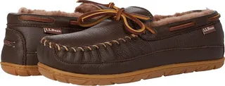 L.L.Bean Wicked Good Moosehide Slipper Moccasin (Chocolate) Men's Shoes